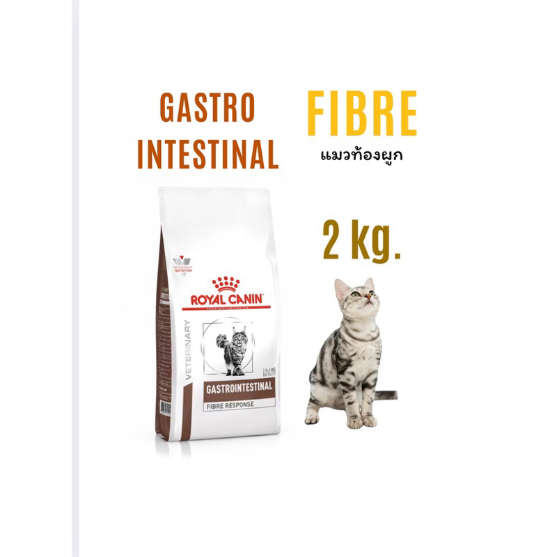 (หมดอายุ : 05/04/2027)  royal canin อาหารแมวท้องผูก ไฟเบอร์ fibre 2 กิโลกรัม