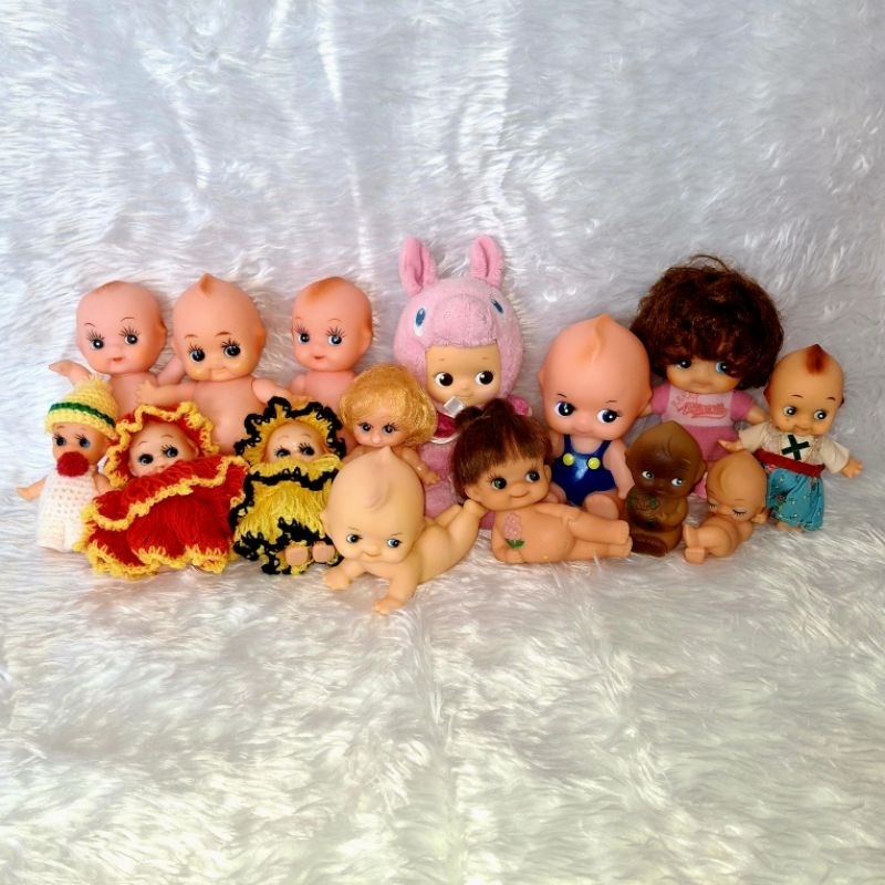 (QP)Kewpie rubber dolls ตุ๊กตาคิวพีไซส์เล็ก น่ารักๆ งานญี่ปุ่นแท้ QP DOLL