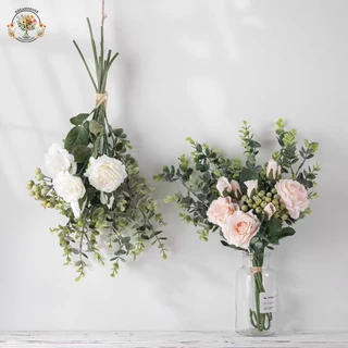 ใบไม้ปลอม 🌿 ใบไม้ตกแต่ง พร็อพถ่ายรูป สไตล์มินิมอล ใบยูคาลิปตัส อเนกประสงค์ ตกแต่ง ดอกไม้ จัดห้อง ตกแต่ง