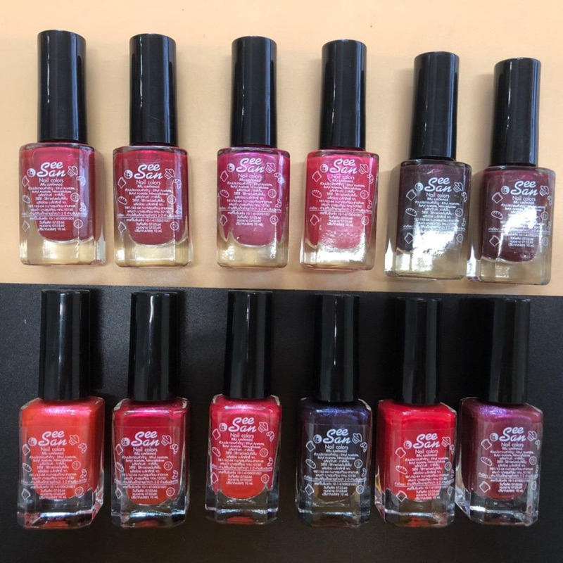 (12 ชิ้น) No.655 ชุดสีทาเล็บ คละสี 12 ขวด สุ่มสี มีขวดกลมและขวดเหลี่ยม มีหลายโทนสี ทักแชทระบุสีได - รูปที่ 3