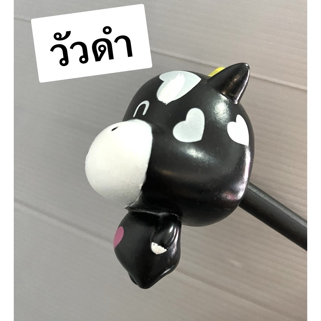 ตุ๊กตาเสียบเสาอากาศรถยนต์ วัวสีดำ สูงประมาณ  8cm.sale ราคา ถูกที่สุด ดีลบีเคเค แกลเลอรีภาพที่ 2