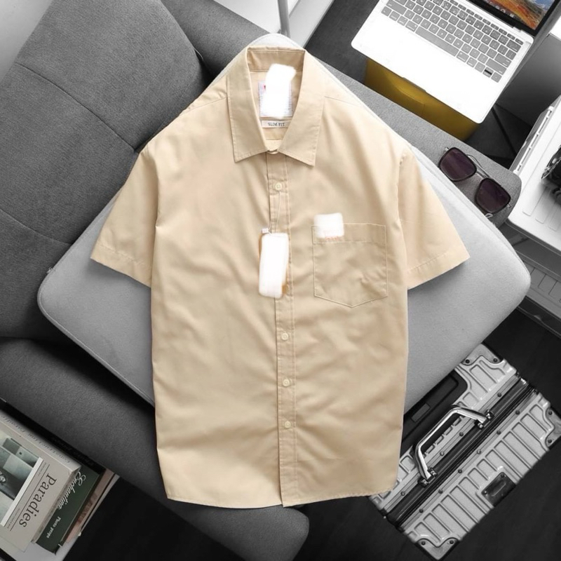 shorts shirt for men เสื้อเชิ้ตแขนสั้น