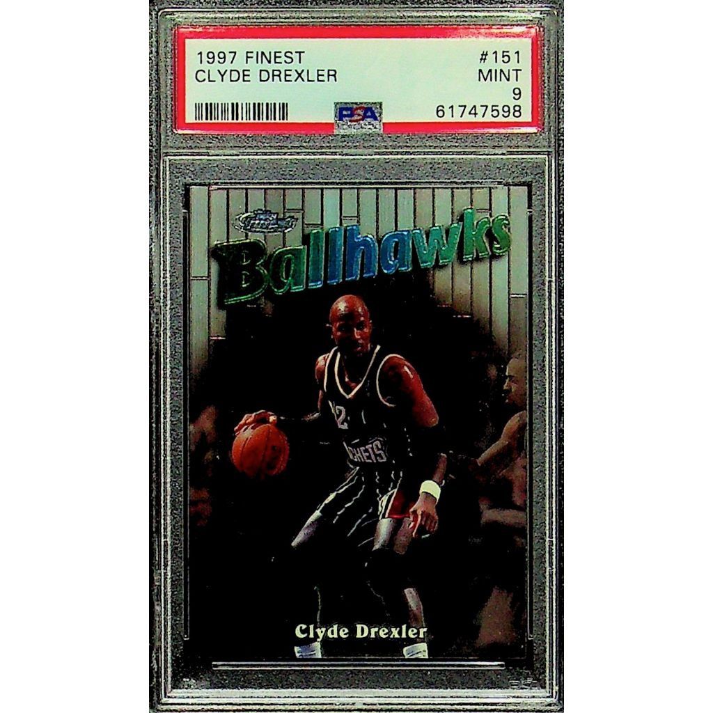 Clyde Drexler PSA 9 #151 - 1997 Finest