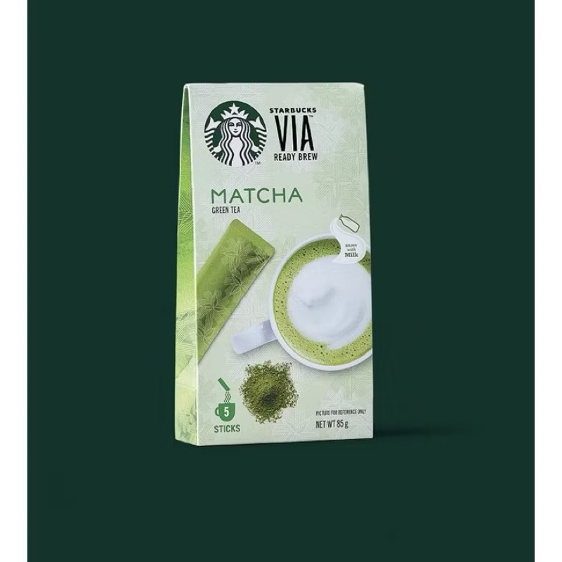 [พร้อมส่ง] STARBUCKS VIA MATCHA GREENTEA 1 กล่อง