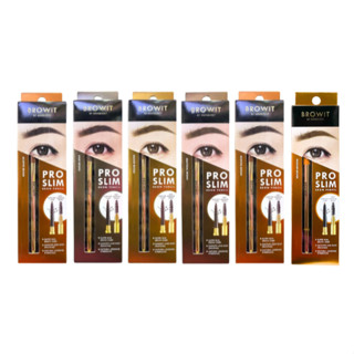 (1 ชิ้น) Browit By Nongchat Pro Slim Brow Pencil 0.06 g. ดิน…