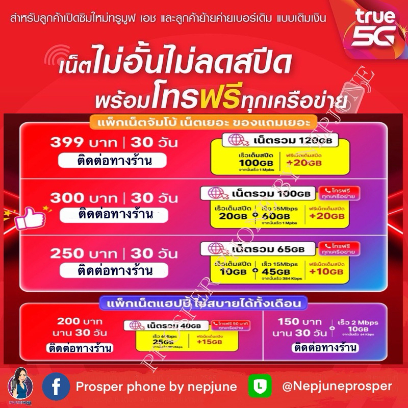 ซิมเทพ เน็ตไม่อั้น ไม่ลดสปีด ทรูมูฟเอช TruemoveH 5G 4G 3G ตลอด 30 วัน ต่ออายุอัตโนมัติทุก 30 วัน