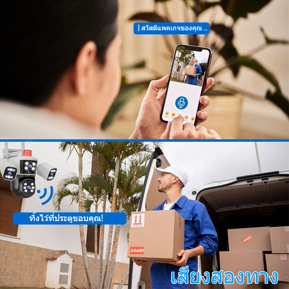 CCTV WIFI  กล้องวงจรปิด  IPC360-BF1  ซูม 10 เท่า  4K,การติดตามอัตโนมัติ AI เสียงสองทาง คืนวิสัยทั