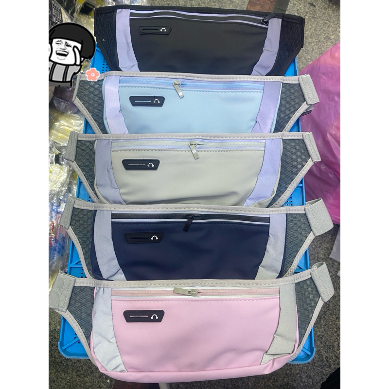 แบบใหม่ กระเป๋า#1012 คาดเอวออกกำลังกาย  กันน้ำ Sports Running Waist Bags Waterproof🎵🎵🎵