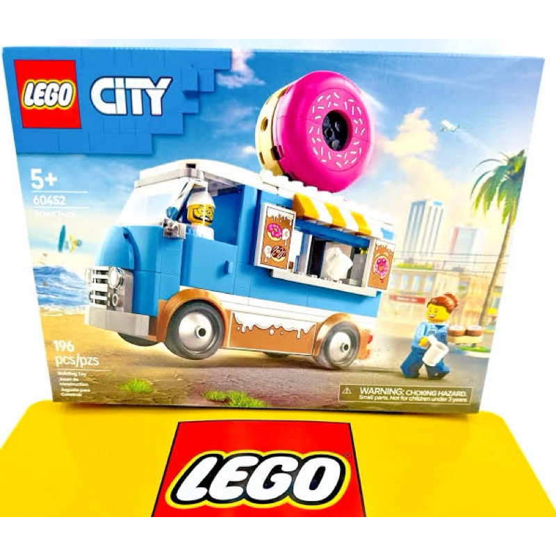 LEGO City 60452 Doughnut Truck (196 Pieces) ของแท้ 100% มือหนึ่งกล่องสวยพร้อมส่ง