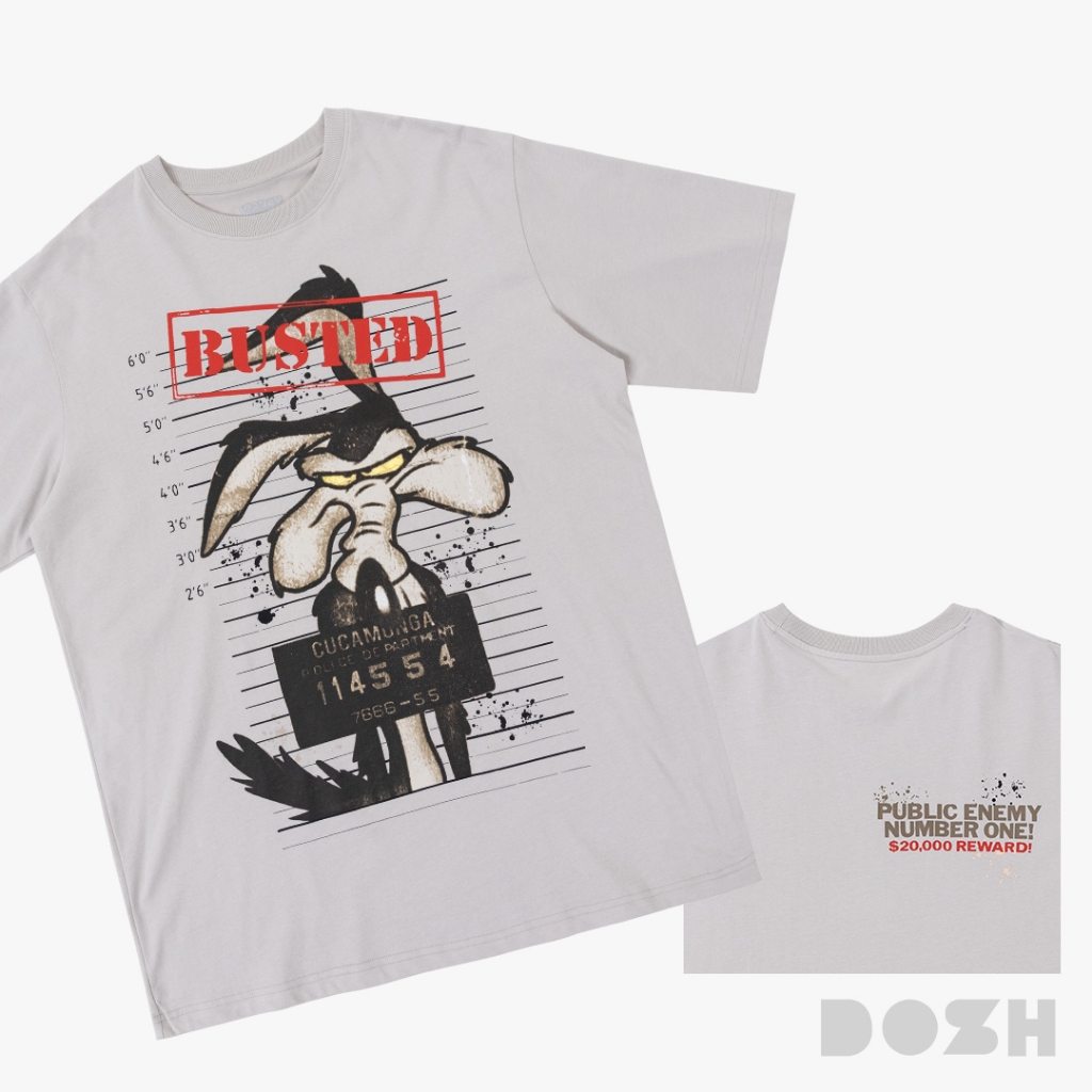 DOSH MEN'S EXTRASIZED T-SHIRTS LOONEY TUNES เสื้อยืดใหญ่พิเศษ DLTMTX5003-LG1 (3XL-7XL)