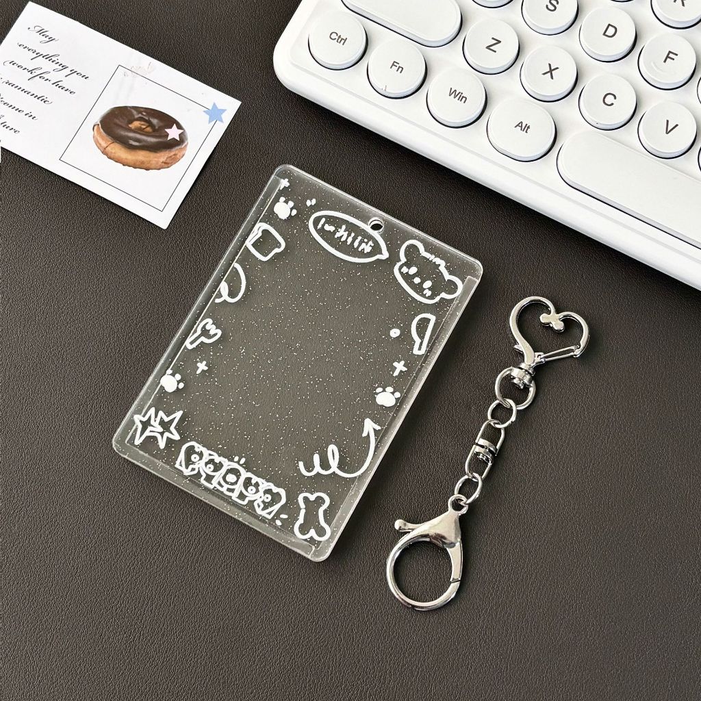 🐰 พร้อมส่ง 🐱 Funtory 🐶 เฟรมการ์ด อะคริลิก โชว์รูปได้ 2 ด้าน ซองใส่บัตร รูปศิลปิน ห้อยกระเป๋า - รูปที่ 3