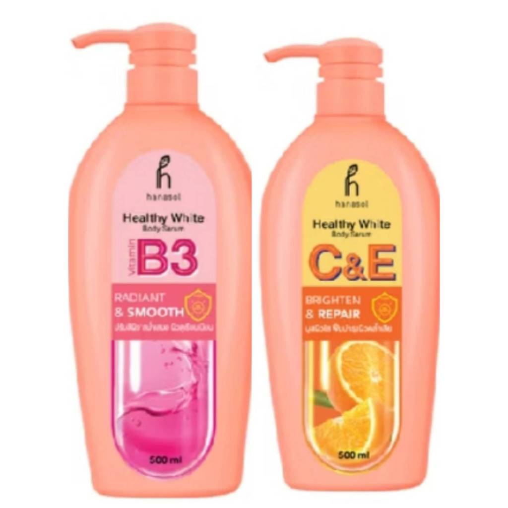 โลชั่่นทาผิว Hanasol Beauty White C&E Vitamin Body Serum Hanasol Beauty White Radiant & Smooth Aura 