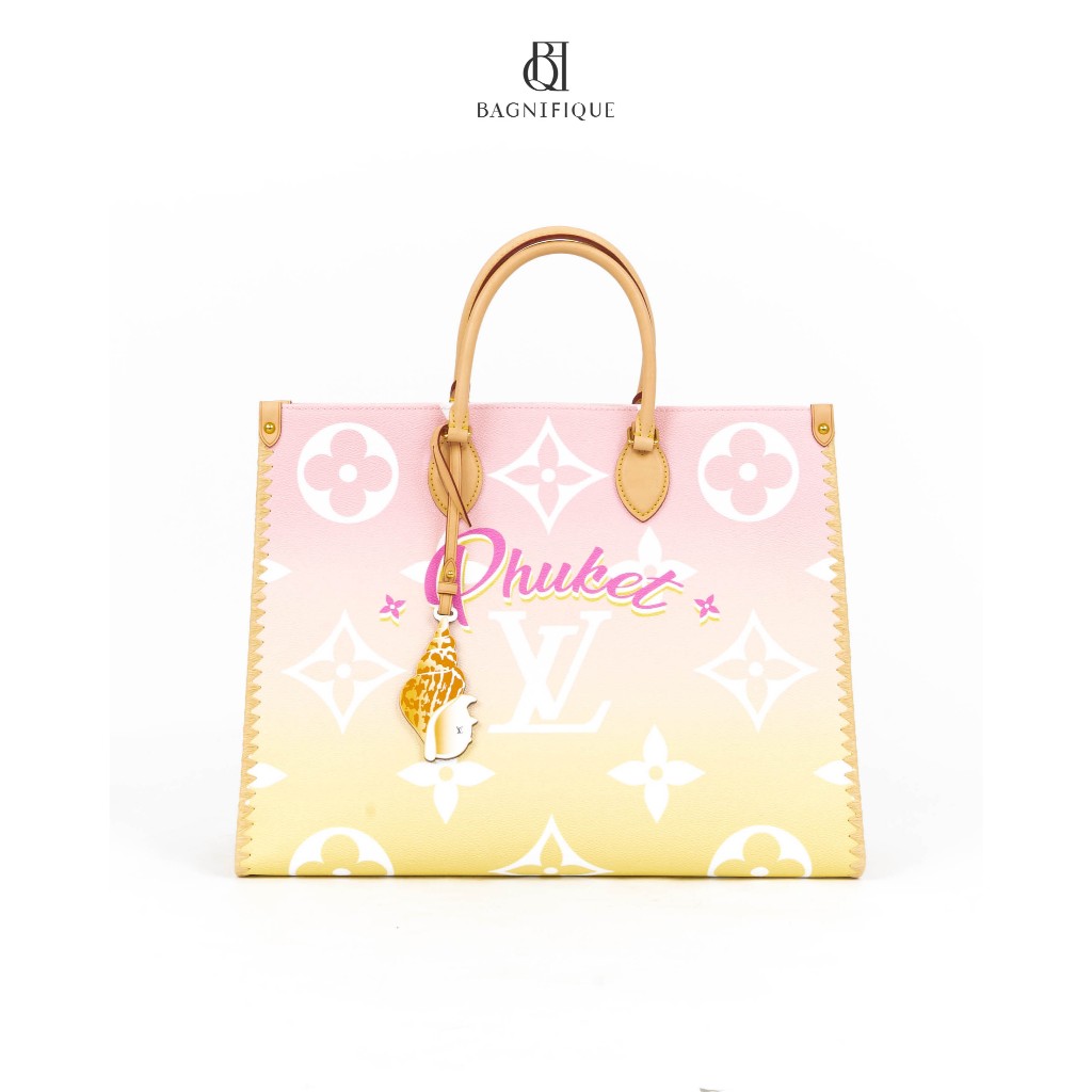 L V ON THE GO MM PASTEL MONOGRAM GHW