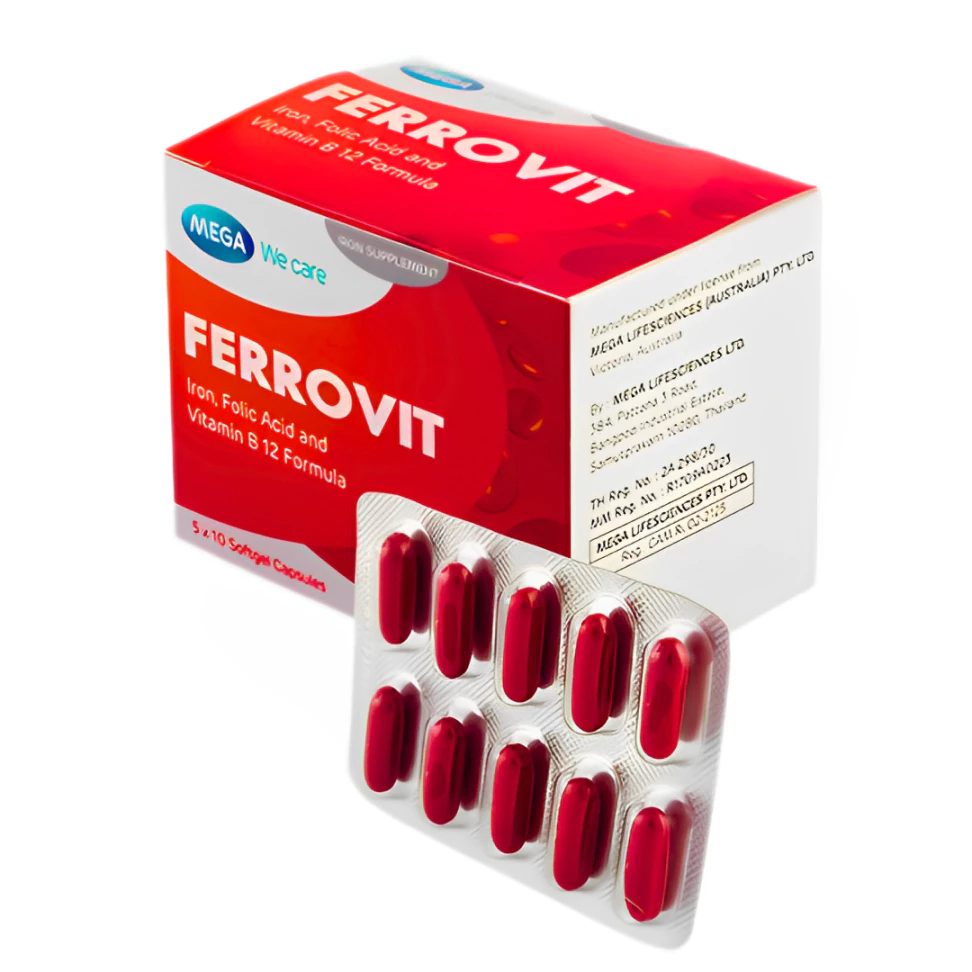 Ferrovit (Iron,Folic Acid And Vitamin B12 Formula)