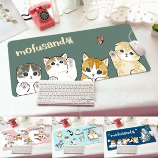 (พร้อมส่งในไทย)แผ่นรองคีย์บอร์ด รองเม้าส์ลายนัองแมว