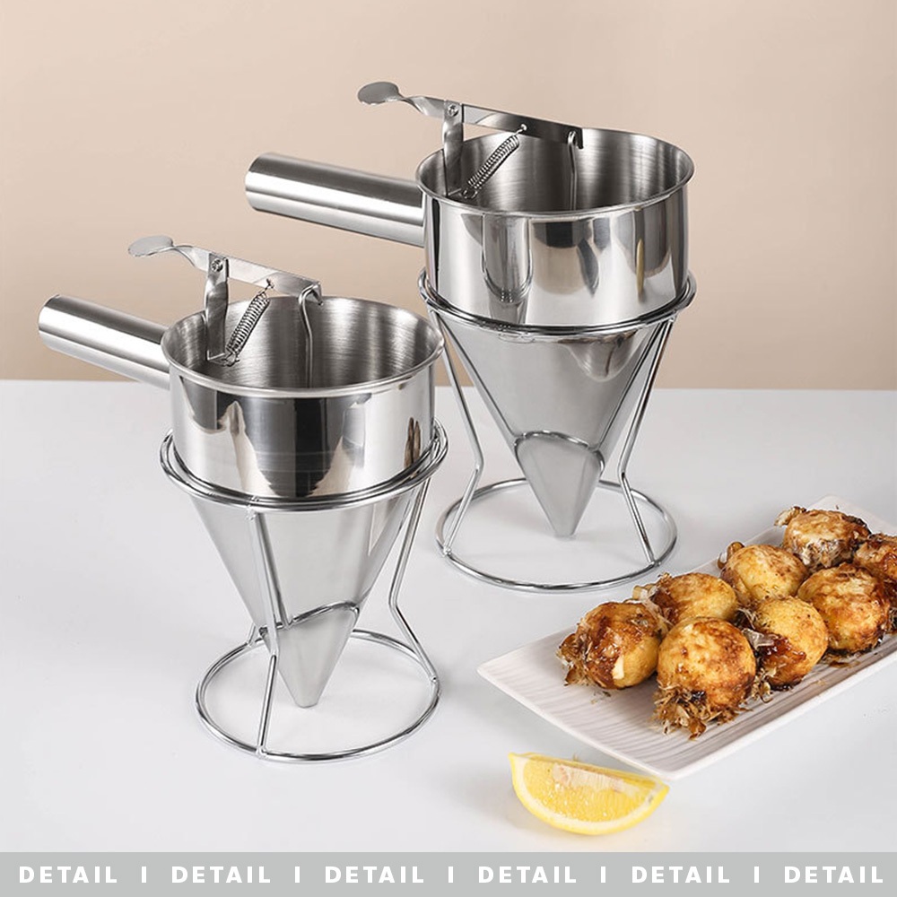 usboon กรวยหยอดแป้ง ครีม ช็อคโกแลต สำหรับทำขนม พร้อมขาตั้ง ที่หยอดแป้ง สแตนเลสอย่างดี - รูปที่ 7