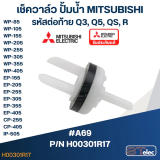 เช็ควาล์ว ปั้มน้ำ มิตซู P/N.H00301R17(#A69) WP-85, WP-105-405, EP-155-405, CP-255, CP-405, IP-505(แท้)
