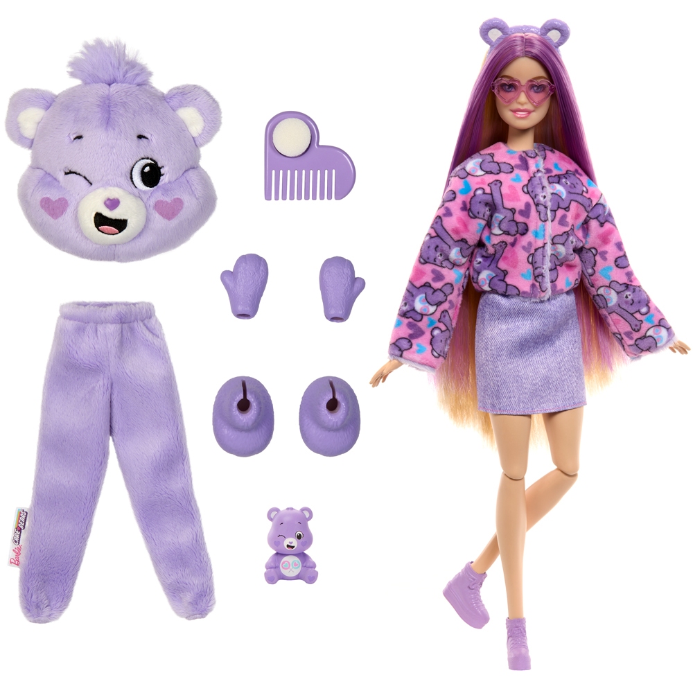 Barbie دمية Cutie Reveal ‏Care Bears — صورة 8