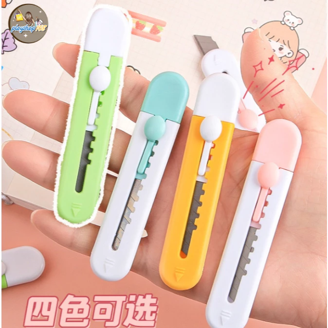 ★พร้อมส่ง★คัตเตอร์มินิ มินิคัตเตอร์พกพา คัตเตอร์เมฆ ตัดกระดาษ อุปกรณ์สำนักงาน เครื่องเขียนจิ๋ว คัตเตอร์จิ๋ว