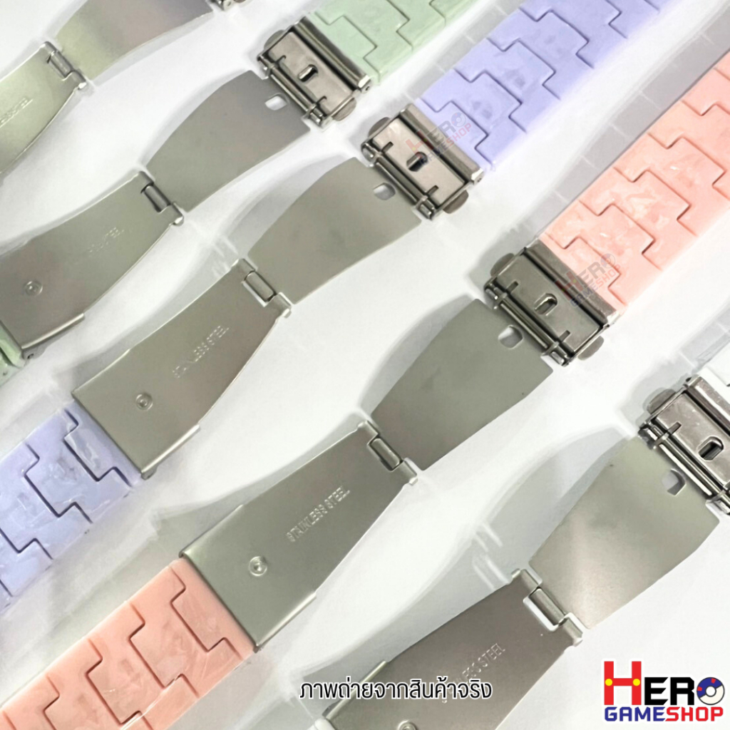 สายนาฬิกาเด็ก Imoo  Resin Pastel Color  สําหรับ Imoo Z1 Z2 Z3 Z5 Z6 Z7 เรซิ่นสะท้อนแสง ทนทาน กันรอย 🇹🇭พร้อมส่งในไทย🇹🇭