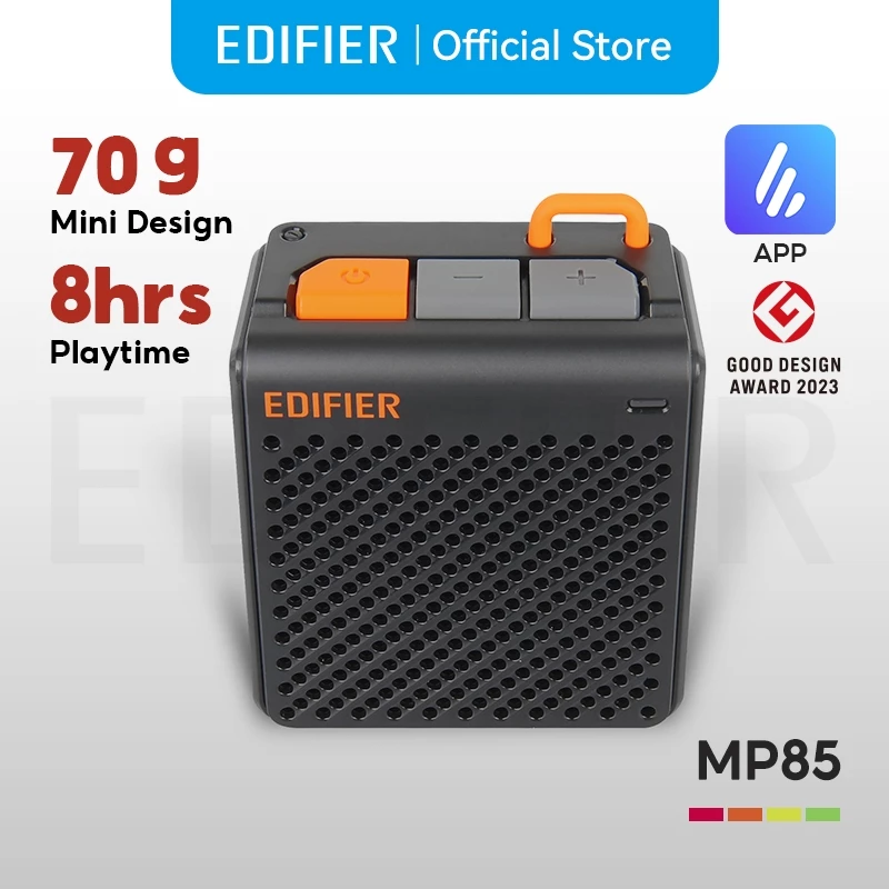 Edifier MP85 Mini Portable Speaker - Bluetooth 5.3 | ไดร์เวอร์ 40mm | 2.2W RMS