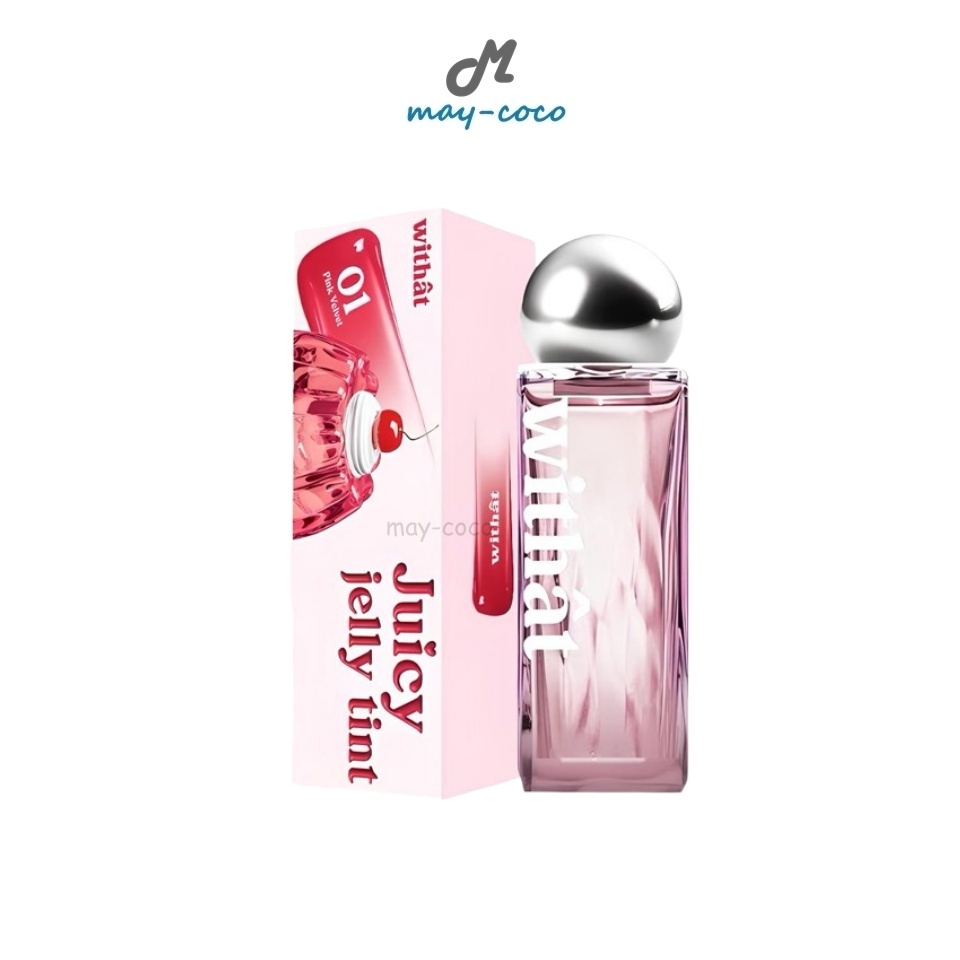 ถูก/แท้/มีไลฟ์ ลิป Withat Juicy Jelly Tint ลิปหัวเหล็กวิทแทท ลิปจุ๊ซซี่ เจลลี่ทิ้น ลิปทินท์ ฉ่ำวาว ช