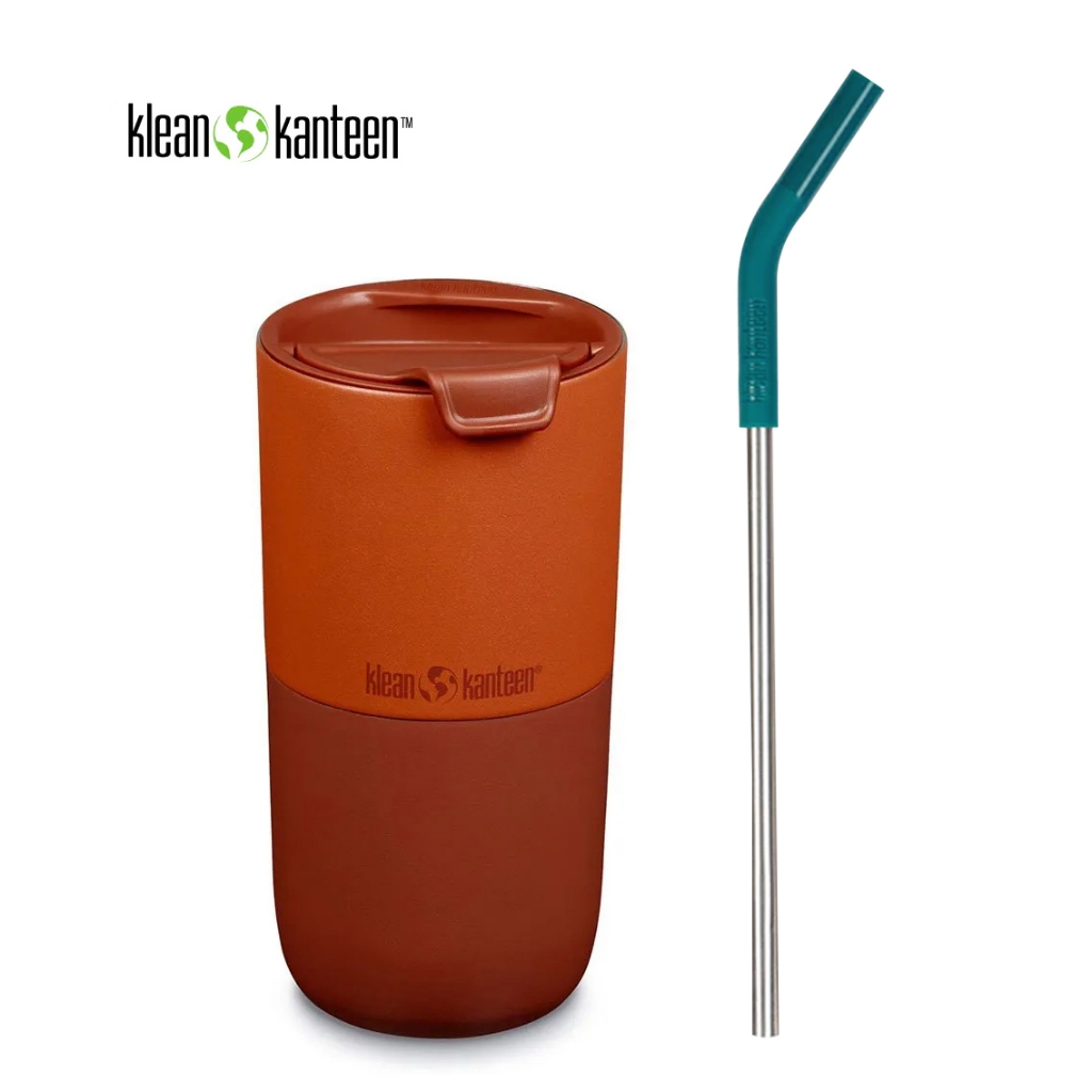 Klean Kanteen แก้ว 16oz Rise Tumbler Autumn Glaze พร้อม หลอด Klean Kanteen Straw 8 mm