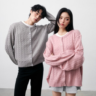 molly cardigans เปีย คาร์ดิแกน ไหมพรม คอกลม ไซส์ใหญ่