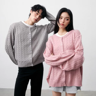 molly cardigans เปีย คาร์ดิแกน ไหมพรม คอกลม ไซส์ใหญ่