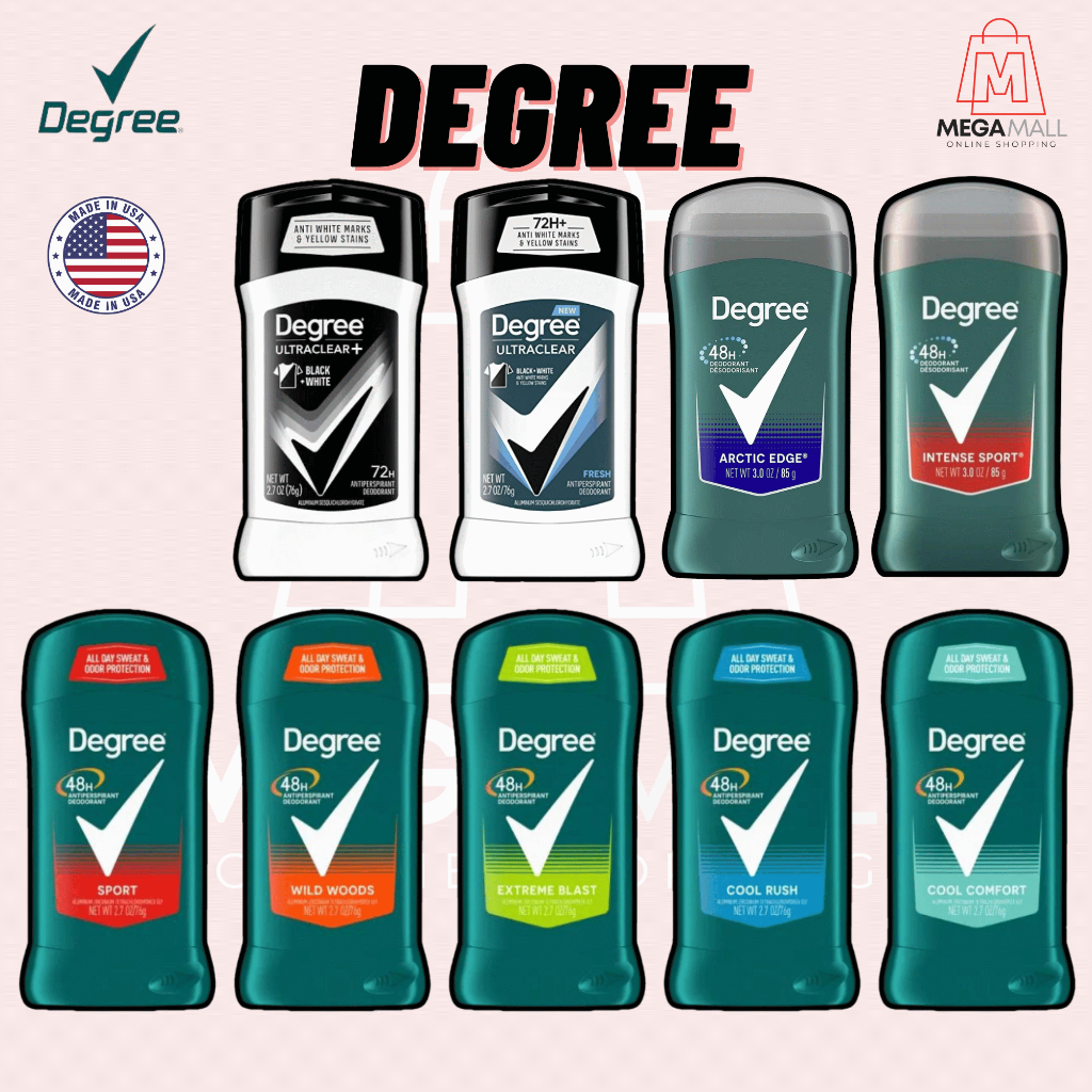 Degree โรลออนระงับกลิ่นกาย พร้อมส่ง Antiperspirant Deodorant นำเข้าจาก USA ของแท้100%