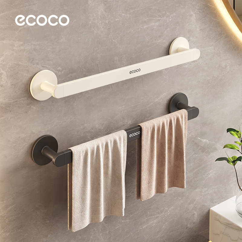 [พร้อมส่ง]Ecoco ราวแขวนผ้าขนหนู อลูมิเนียม กันน้ํา ไม่เป็นสนิม บาร์ผ้าขนหนู ในห้องน้ำ ที่แขวนติดผนัง