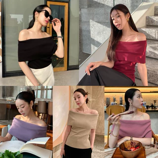 LITAS : XINNY TOP เสื้อปาดไหล่ เสื้อปาดไหล่สาวอวบใส่ได้