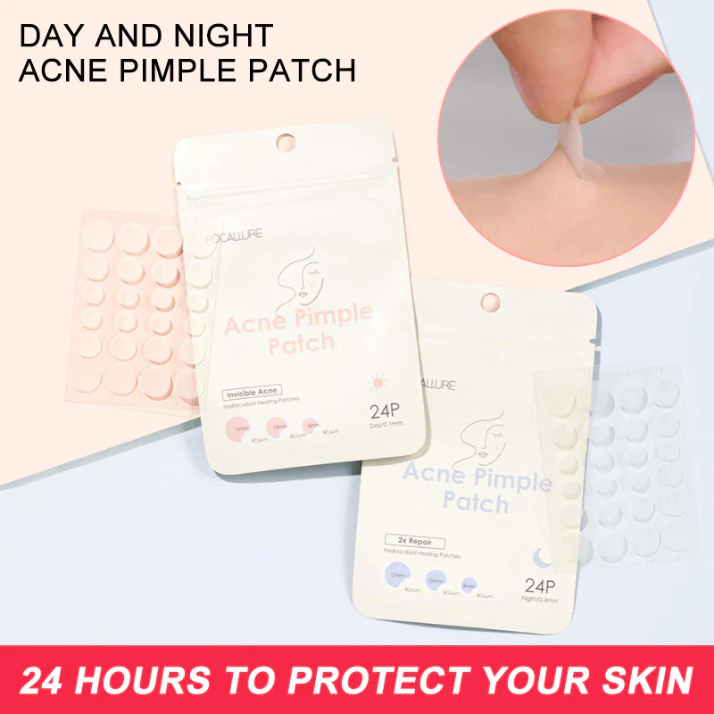 [⚡️ส่งด่วน ได้ของวันนี้] แผ่นแปะสิว ดูดหัวสิว FOCALLURE Acne Pimple Patch ซองละ 24 ชิ้น