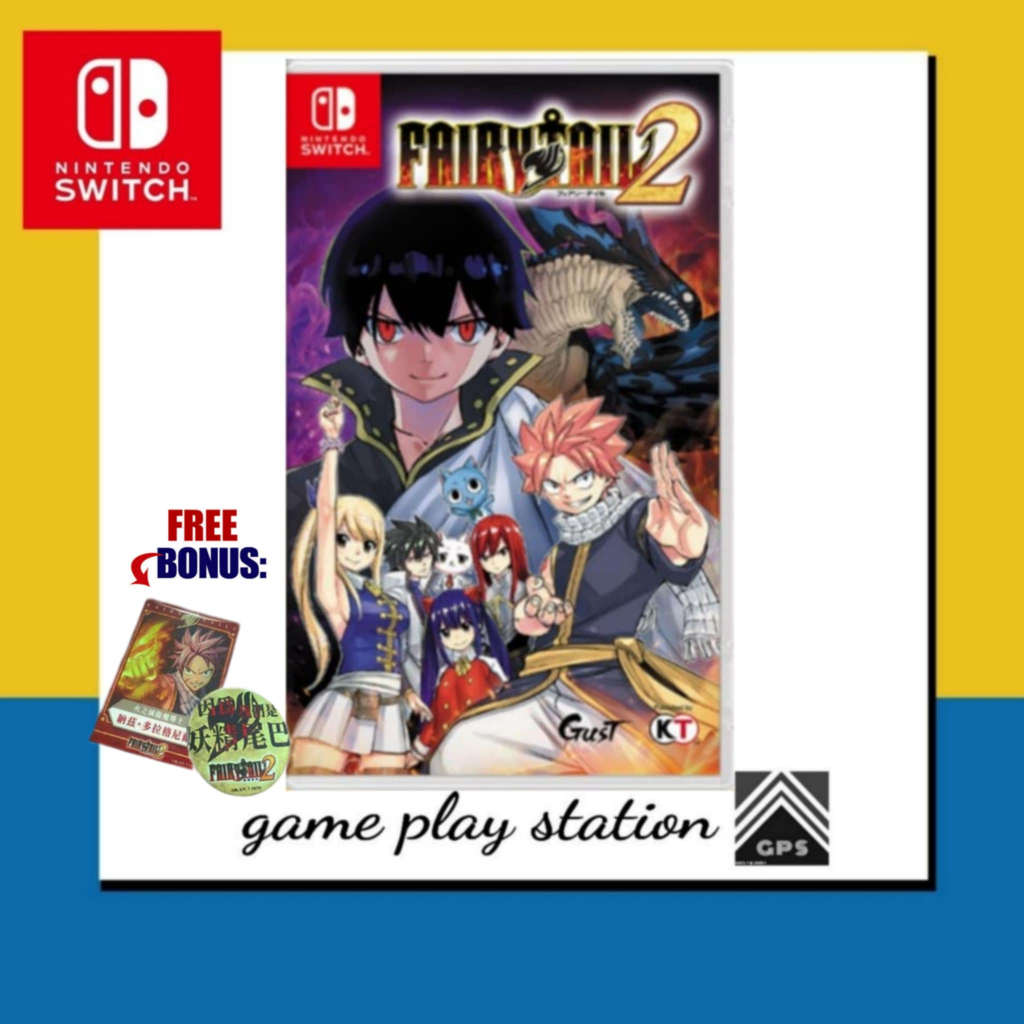 nintendo switch fairy tail 2 ( english asia ) freebonus
