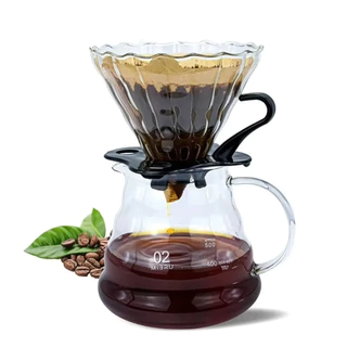 【สินค้าพร้อมส่ง】เหยือกกาแฟ เหยือกดริปกาแฟ 360/600ml ชุดดริปกาแฟ Coffee Server พร้อมตัวกรอง ชุดชงกาแฟ