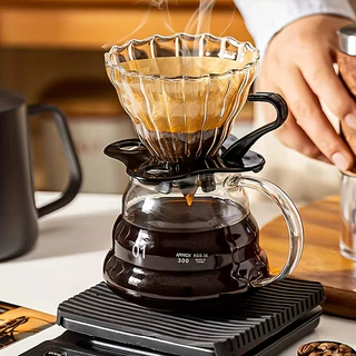 【สินค้าพร้อมส่ง】เหยือกกาแฟ เหยือกดริปกาแฟ 360/600ml ชุดดริปกาแฟ Coffee Server พร้อมตัวกรอง ชุดชงกาแฟ