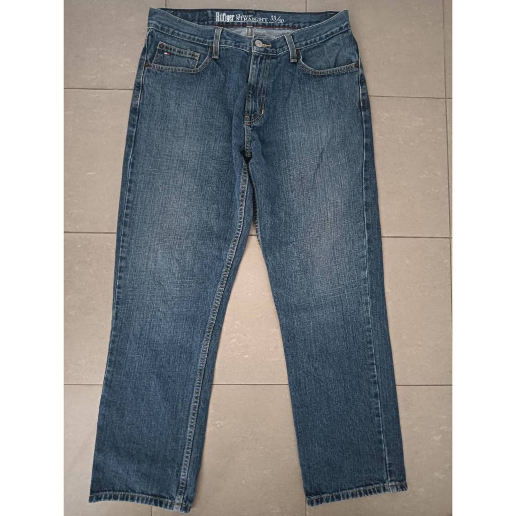 Hilfiger Brand Denim Jeans made in columbia  ลิขสิทธิ์ usa.เอววัดจริง   W 32 L 38