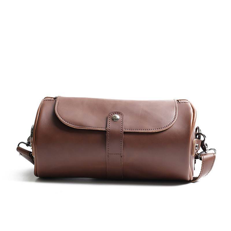 (ส่งจากไทย)กระเป๋าสะพายไหล่ ทรงกระบอก คุณภาพสูง แฟชั่นแนวสตรีท - รูปที่ 4