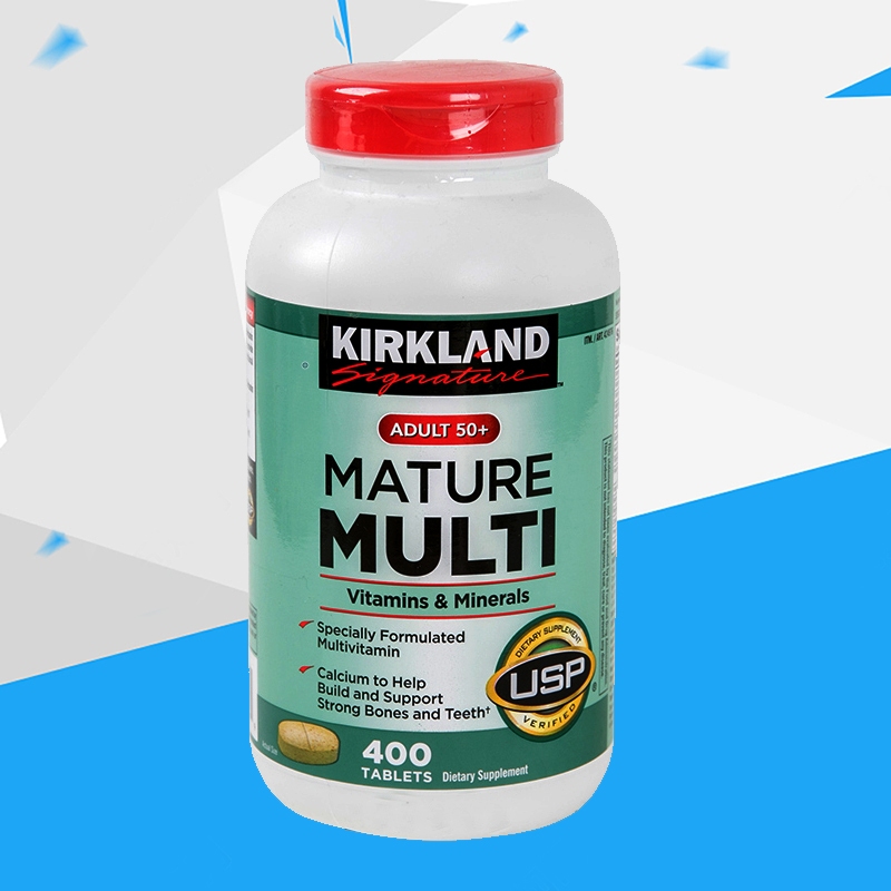 (Exp.05/2027)Kirkland Signature Adult 50+ Mature Multi Vitamins & Minerals 400 Tablets