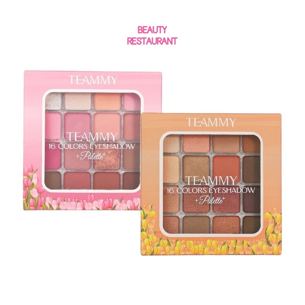 TE901 ทีมมี่ 16 คัลเลอร์ อายแชโดว์ พาเลทท์ Teammy 16 Colors Eyeshadow Palette