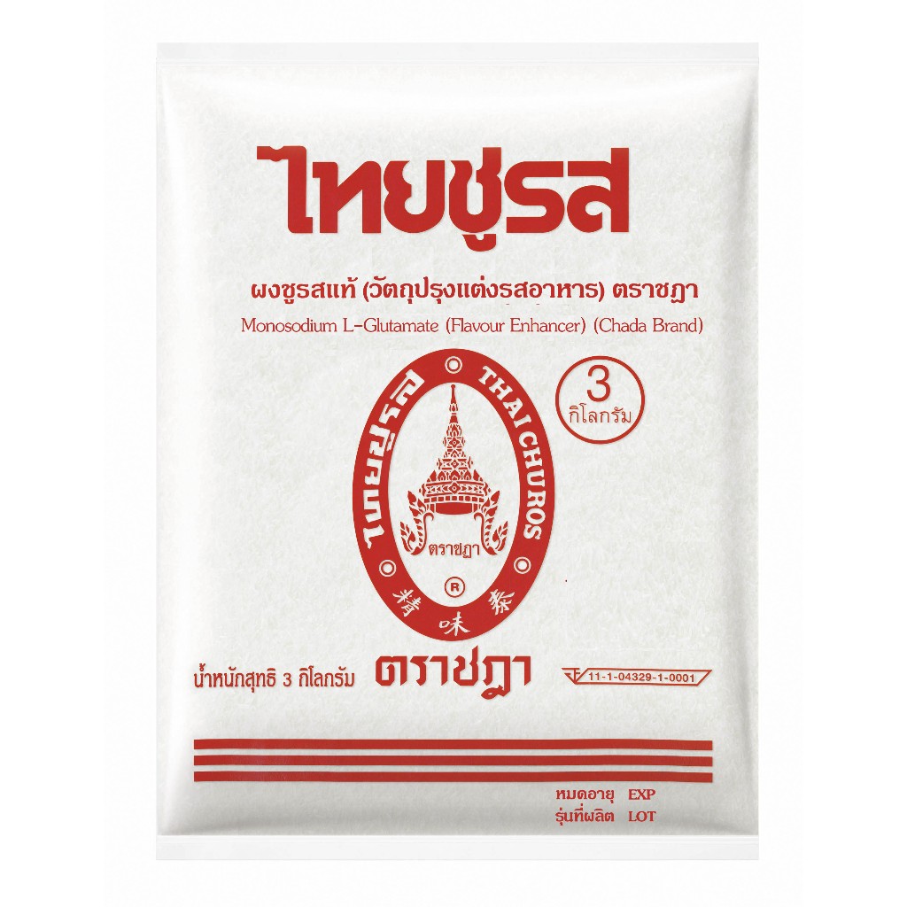ไทยชูรส ผงชูรส ตราชฎา ขนาด 3 กก. (1 ซอง)