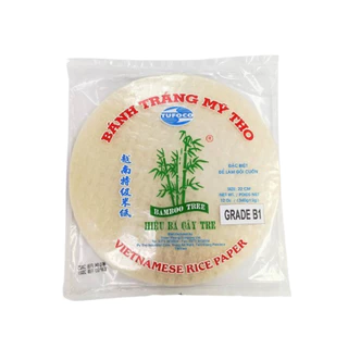 Bamboo Tree ใบเมี่ยงญวน แผ่นแป้งเวียดนาม แผ่นกลม เกรดB1 22cm 340g (1ห่อ)