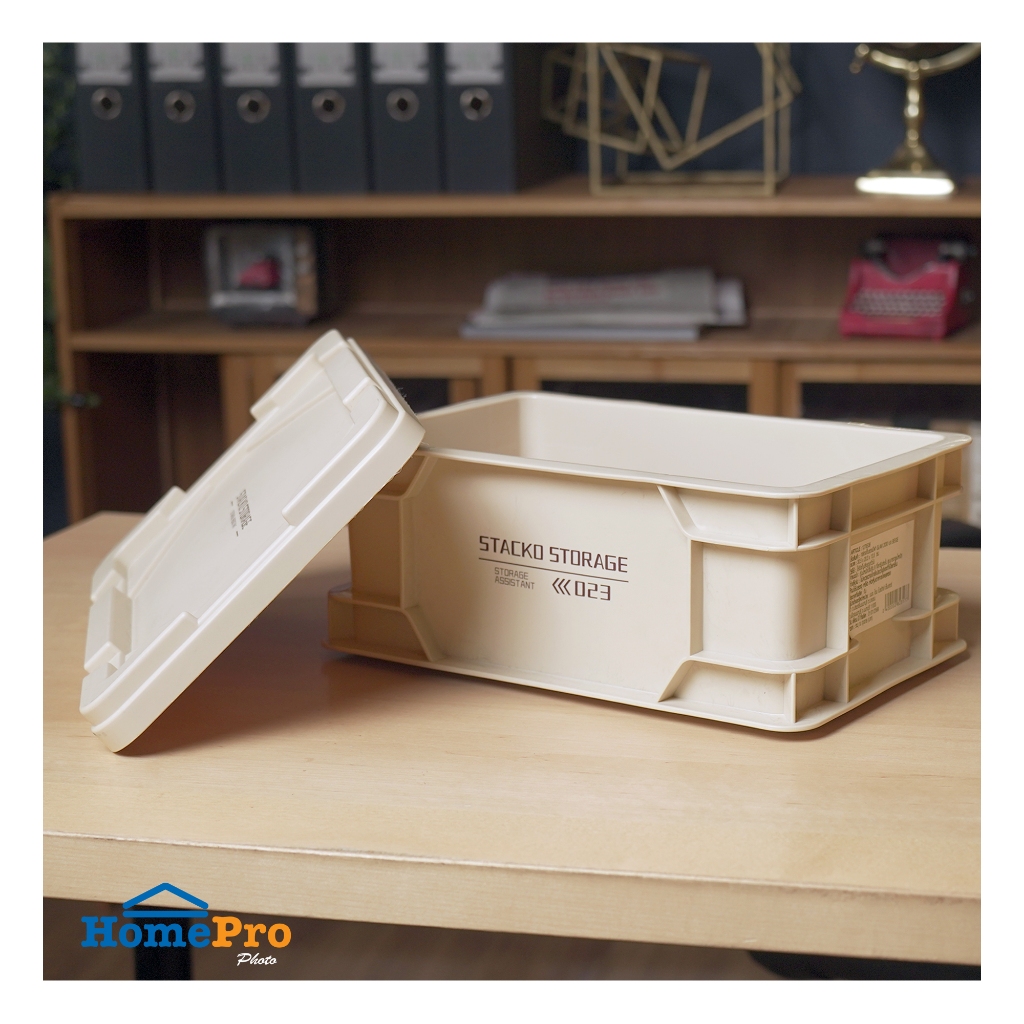 STACKO กล่องเก็บของ GLAM 2030 30.5X20.3X13.5 ซม. สีเบจ จัดส่งโดย HomePro - รูปที่ 4