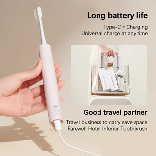 Xiaomi T200 แปรงสีฟันไฟฟ้า Mijia Sonic Electric Toothbrush T200 แปรงสีฟัน แปรงสีฟันไฟฟ้าโซนิค IPX7 กันน้ำ 2 โหมด Type-C