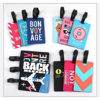 [ใช้2โค้ดส่งฟรี+ลดเพิ่ม] ส่งจากไทย 60 ลาย! ป้ายห้อยชื่อกระเป๋าเดินทาง luggage tag แท็กกระเป๋าลายการ์ตูน B017