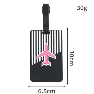 [ใช้2โค้ดส่งฟรี+ลดเพิ่ม] ส่งจากไทย 60 ลาย! ป้ายห้อยชื่อกระเป๋าเดินทาง luggage tag แท็กกระเป๋าลายการ์ตูน B017