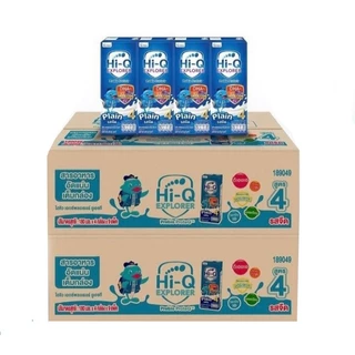 2 ลัง UHT Hi-Q สูตร3และสูตร4 ยูเอชที ไฮคิว พรีไบโอโพรเทก มกล่องรสจืด สูตร3 และสูตร4