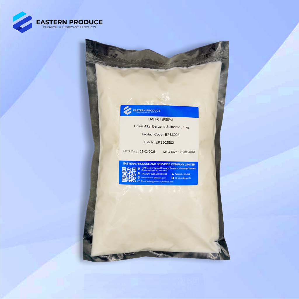 LAS F50 (Neoplex F61 KAO) สารขจัดคราบไขมัน สำหรับทำน้ำยาล้างจาน Linear Alkyl Benzene Sulfonate 50% ขนาด 1 กิโลกรัม