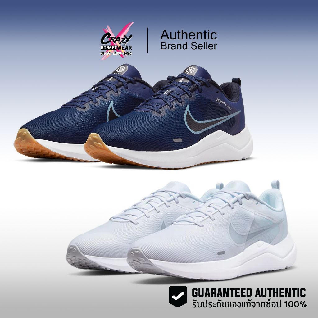 Nike Downshifter 12 (DD9293-400 / DD9293-100) สินค้าลิขสิทธิ์แท้ Nike รองเท้าผู้ชาย ไนกี้ ของแท้