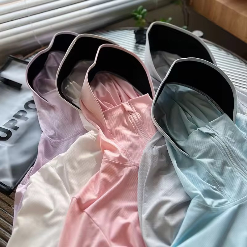 เสื้อกันแดดuvผู้ชายและผู้หญิง กันแดดuv upf50+เสื้อกันแดด uv  เสื้อคลุมกันuvมาพร้อมกับหมวก